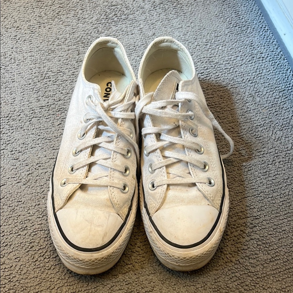 Converse Off-White Canvas Sneakers